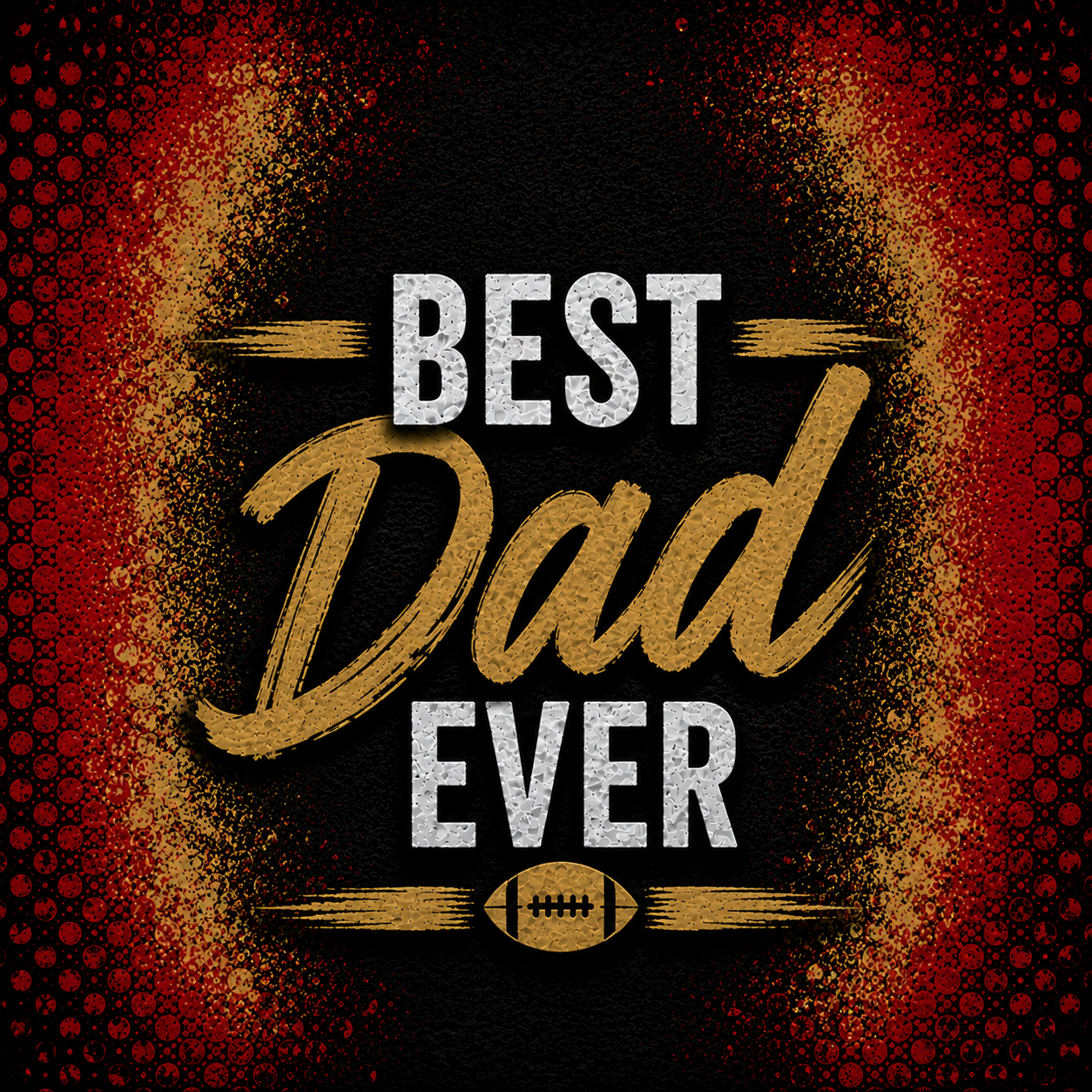 Red and Gold Sports Inspired Wrap – Digital Download