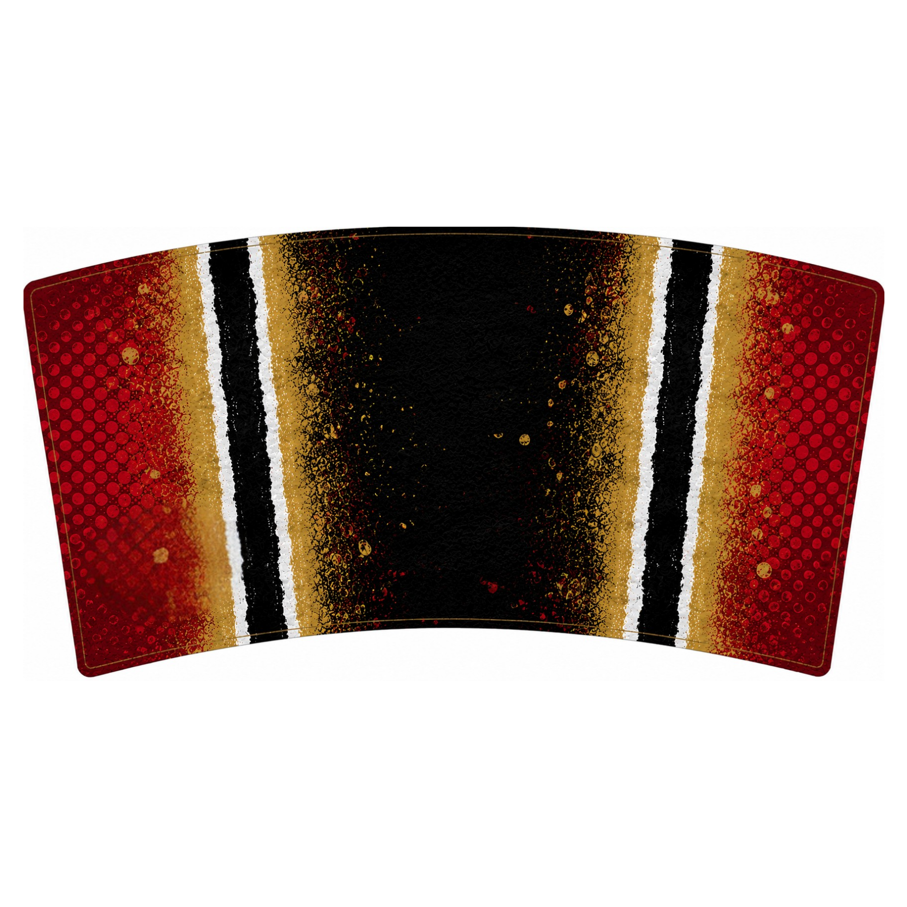 Red and Gold Sports Inspired Wrap – Digital Download