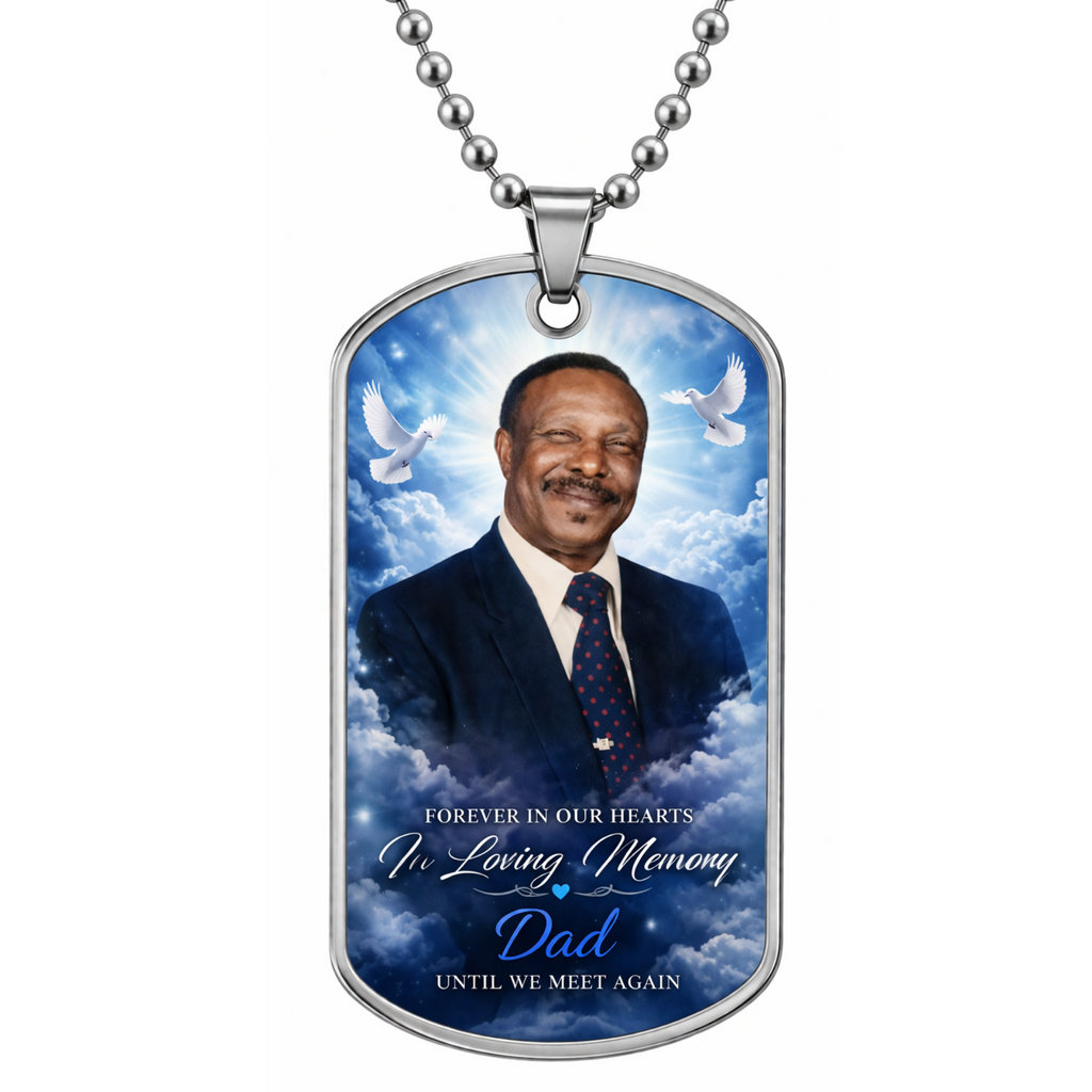 Memorial Photo Dog Tag – Pastor’s Family Collection