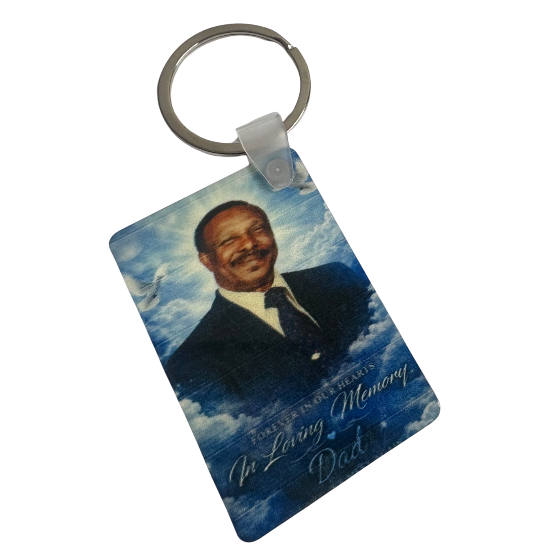 Memorial Photo Keychain (Double-Sided) – Pastor’s Family Collection