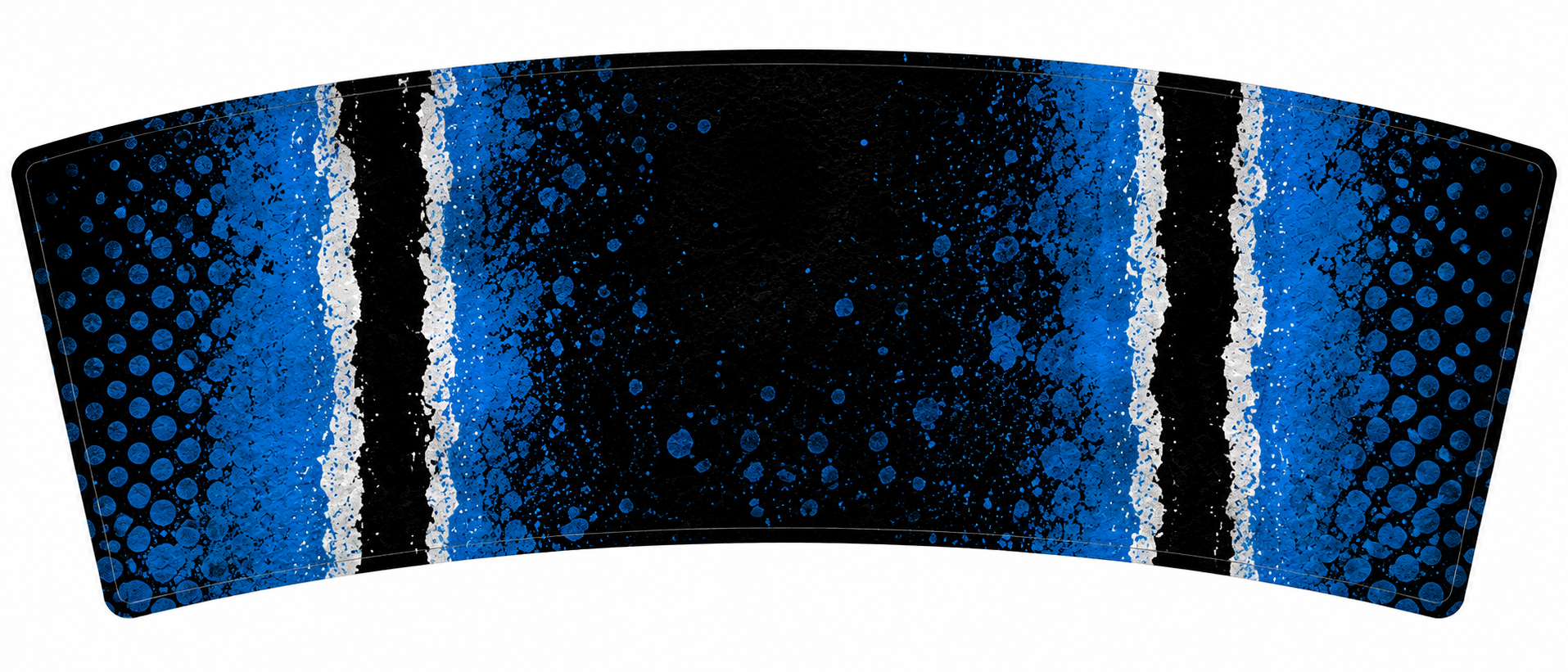 Blue & Black Sports Inspired Koozie Wrap – Digital Download