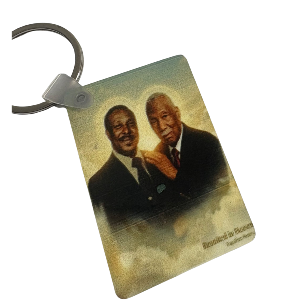 Memorial Photo Keychain (Double-Sided) – Pastor’s Family Collection