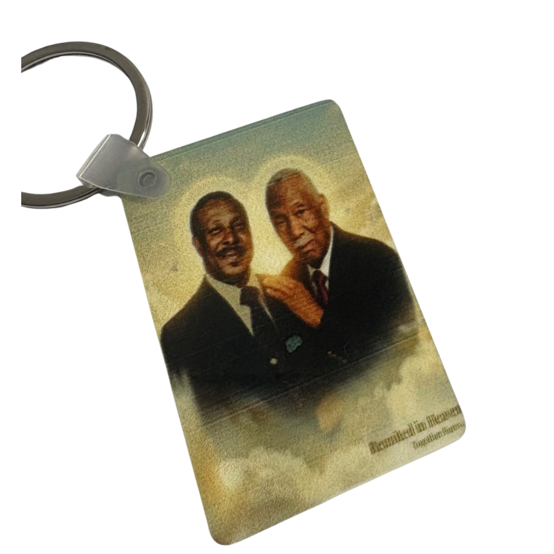 Memorial Photo Keychain (Double-Sided) – Pastor’s Family Collection