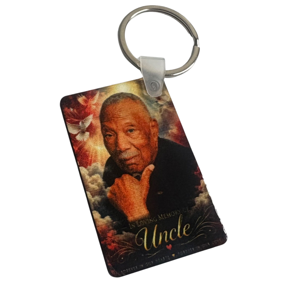 Memorial Photo Keychain (Double-Sided) – Pastor’s Family Collection