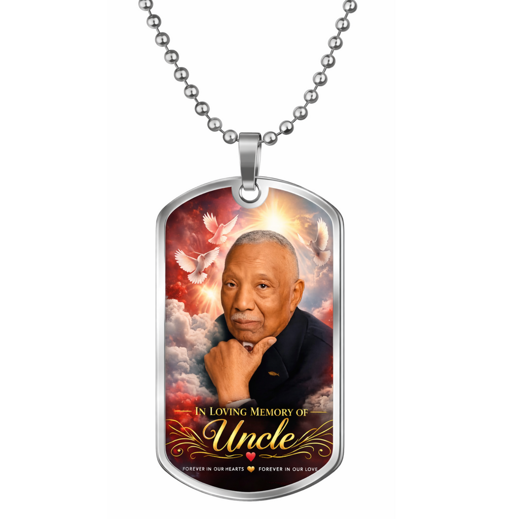 Memorial Photo Dog Tag – Pastor’s Family Collection